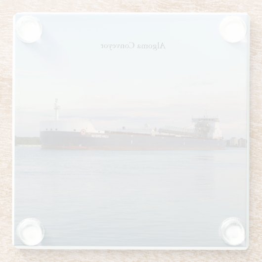 Algoma Conveyor Glas Untersetzer (Rückseite)