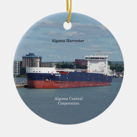 Algoma Harvester-Ornament Keramikornament (Vorne)
