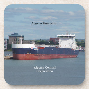 Algoma Harvester Set von 6 harten Plastik-Unterset Untersetzer