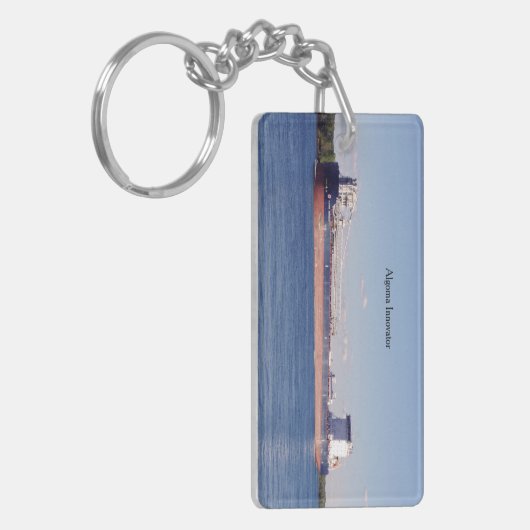 Algoma Innovator Rechteck Acrylschlüsselkette Schlüsselanhänger (Vorderseite links)