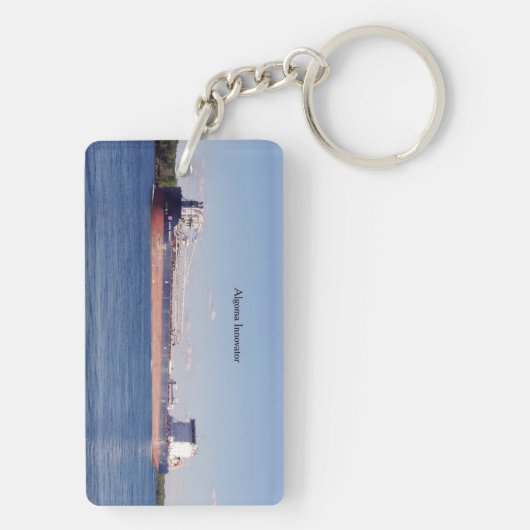 Algoma Innovator Rechteck Acrylschlüsselkette Schlüsselanhänger (Rückseite)