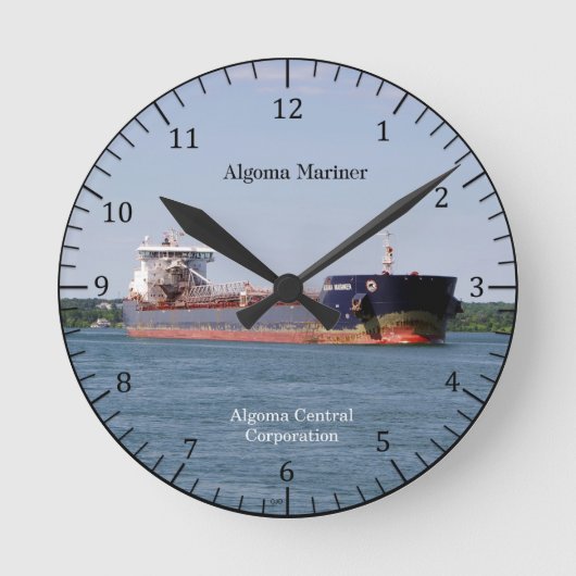 Algoma Mariner clock Runde Wanduhr (Vorderseite)