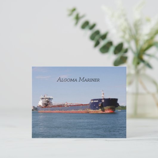 Algoma Mariner Postkarte (Stehend Vorderseite)