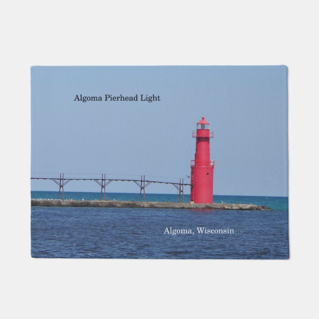 Algoma Pierhead Lichttürmatte Fußmatte (Vorderseite)