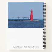 Algoma Pierhead Light Notebook Notizblock (Rückseite)