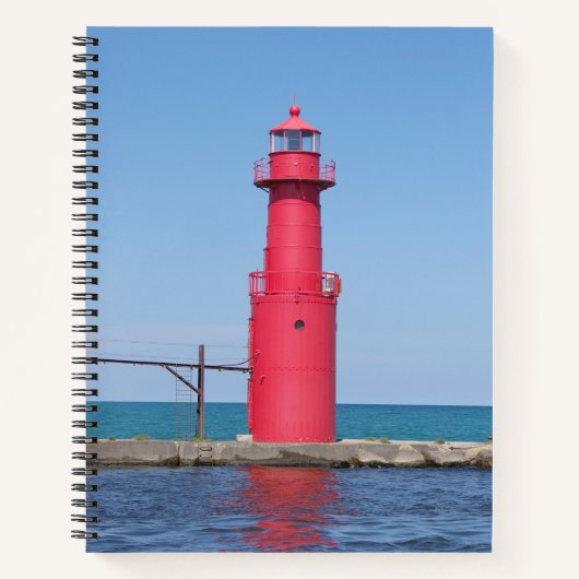 Algoma Pierhead Light Notebook Notizblock (Vorderseite)