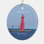Algoma Pierhead Light-Ornament Keramik Ornament (Links)