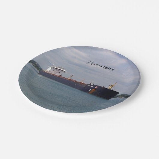 Algoma Spirit Papierteller (Schrägansicht)