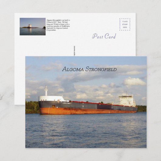 Algoma Strongfield Postkarte (Vorne/Hinten)