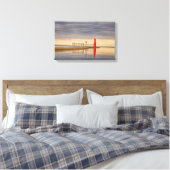 Algoma Wisconsin Lighthouse Leinwand (Insitu (Schlafzimmer))