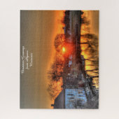 Algoma Wisconsin. Weihnachtsgrüße Jigsaw Puzzle (Vertikal)