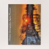 Algoma Wisconsin. Weihnachtsgrüße Puzzle (Vertikal)