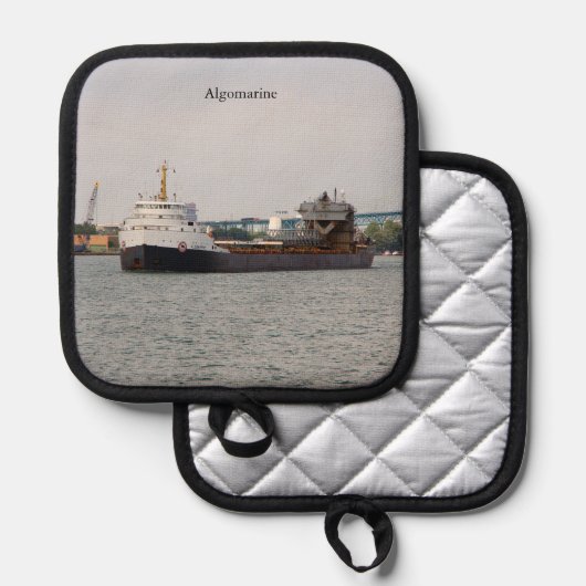 Algomarine Topflappen (Vorderseite/Rückseite)