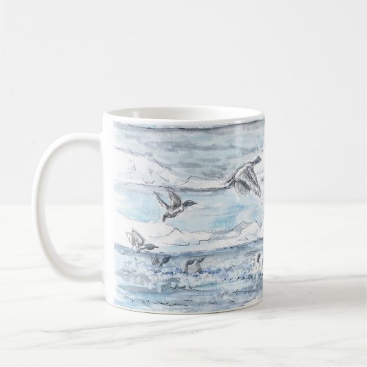 Algonac Wetlands Geese Mug Kaffeetasse (Links)