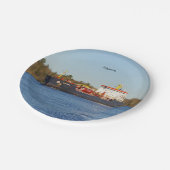 Algonova-Papierplatte Pappteller (Schrägansicht)