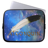 ALGONQUIN Nation & Feather Space Laptop Sleeve (Vorderseite)