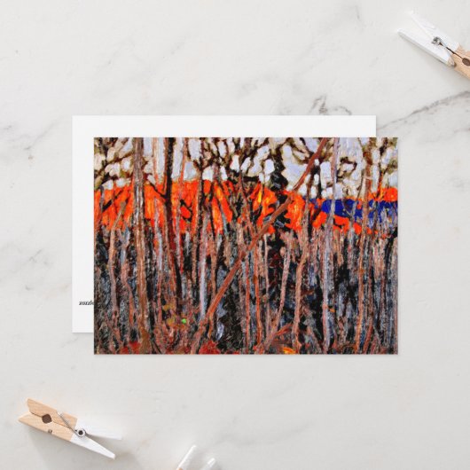 Algonquin Park, Gemälde von Tom Thomson Karte (Vorderseite/Rückseite Beispiel)