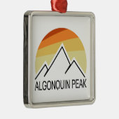 Algonquin Peak Retro Ornament Aus Metall (Rechts)