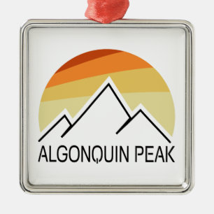 Algonquin Peak Retro Ornament Aus Metall