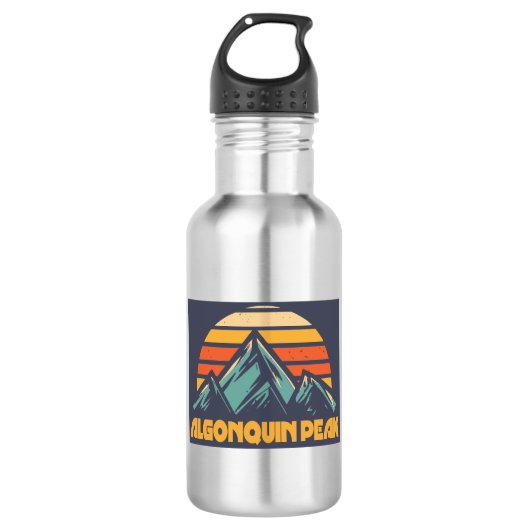 Algonquin Peak Retro Türkis Edelstahlflasche (Vorderseite)