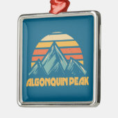 Algonquin Peak Retro Türkis Ornament Aus Metall (Links)
