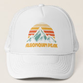 Algonquin Peak Retro Türkis Truckerkappe (Vorderseite)