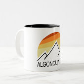 Algonquin Peak Retro Zweifarbige Tasse (Vorderseite Links)