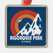 Algonquin Peak Sun Eagle Ornament Aus Metall (Vorne)