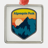 Algonquin Peak Sunrise Ornament Aus Metall (Vorne)