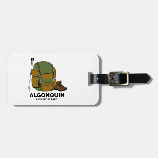 Algonquin Provincial Park Backpack Gepäckanhänger (Vorderseite horizontal)
