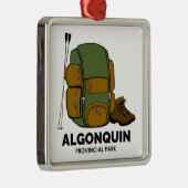 Algonquin Provincial Park Backpack Ornament Aus Metall (Rechts)