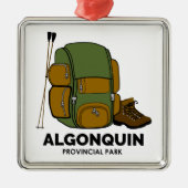 Algonquin Provincial Park Backpack Ornament Aus Metall (Vorne)