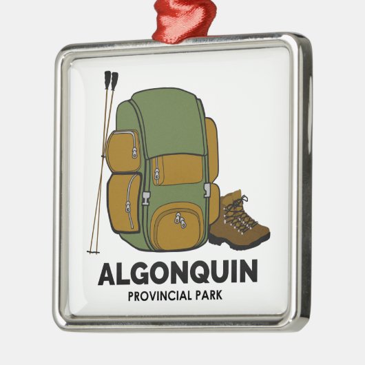 Algonquin Provincial Park Backpack Ornament Aus Metall (Links)