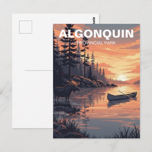 Algonquin Provincial Park Canada Postkarte (Vorne/Hinten)