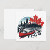 Algonquin Provincial Park Feiertagskarte (Vorne/Hinten)