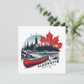 Algonquin Provincial Park Feiertagskarte (Stehend Vorderseite)