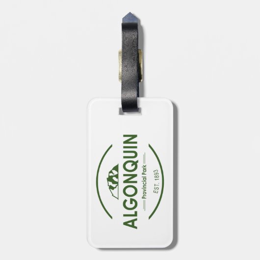 Algonquin Provincial Park Gepäckanhänger (Rückseite vertikal)