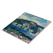 Algonquin Provincial Park Malerei durch AJ Casson Fliese (Seite)
