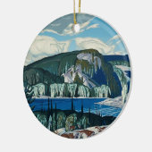 Algonquin Provincial Park Malerei durch AJ Casson Keramik Ornament (Links)