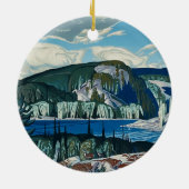 Algonquin Provincial Park Malerei durch AJ Casson Keramik Ornament (Hinten)
