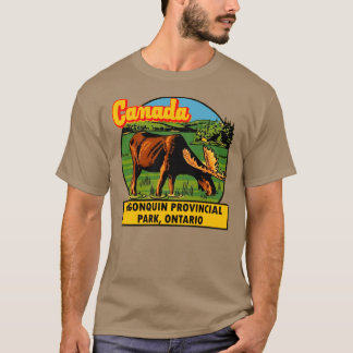 Algonquin Provincial Park Ontario Vintageravel Dez T-Shirt