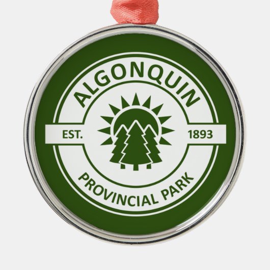 Algonquin Provincial Park Ornament Aus Metall (Vorne)