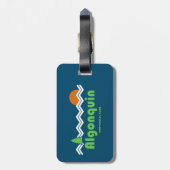 Algonquin Provincial Park Retro Gepäckanhänger (Rückseite vertikal)