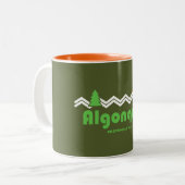 Algonquin Provincial Park Retro Zweifarbige Tasse (Vorderseite Links)