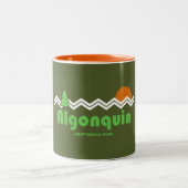 Algonquin Provincial Park Retro Zweifarbige Tasse (Mittel)