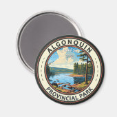 Algonquin Provincial Park Travel Art Vintage Magnet (Vorderseite/Rückseite)