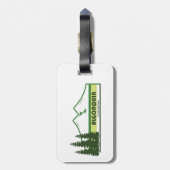 Algonquin Provinzpark Grüne Streifen Gepäckanhänger (Rückseite vertikal)