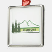 Algonquin Provinzpark Grüne Streifen Ornament Aus Metall (Links)