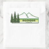 Algonquin Provinzpark Grüne Streifen Rechteckiger Aufkleber (Tasche)
