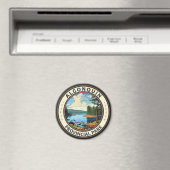 Algonquin Provinzpark Reisen Vintag Magnet (In Situ (Geschirrspüler))